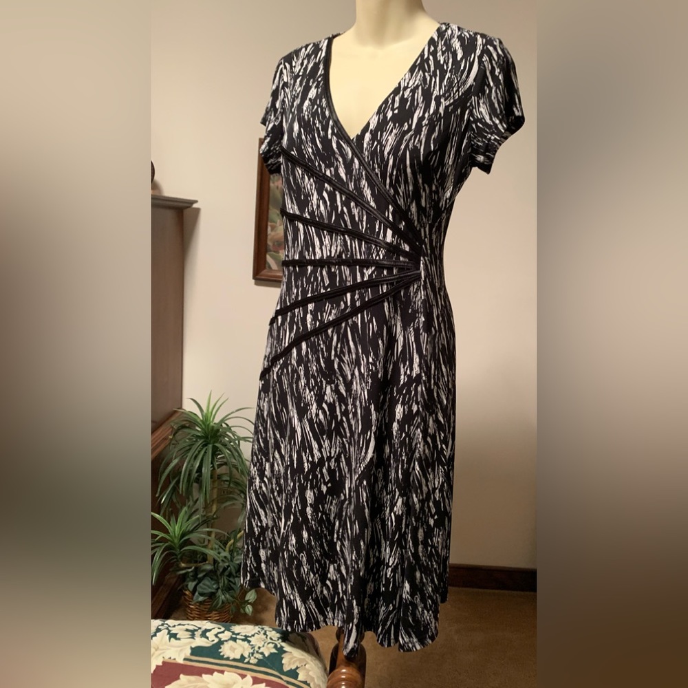 Like New Aline Dress with embellishments across the front.
